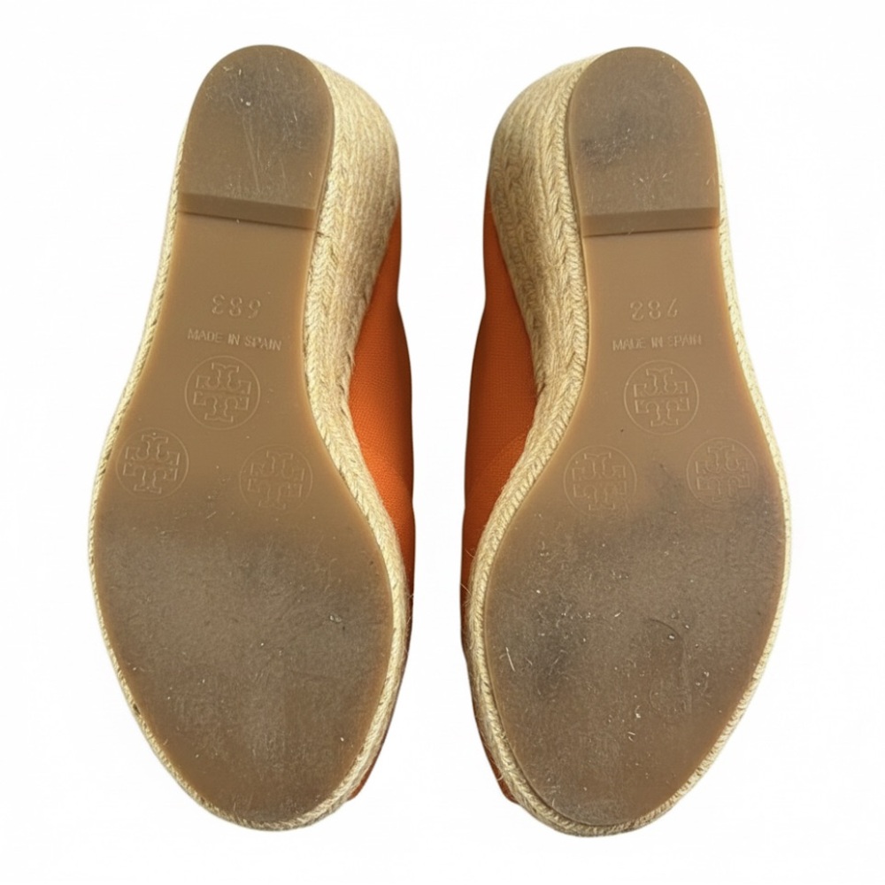 40# Tory Burch Orange Espadrille Shoes - Picture 7 of 7